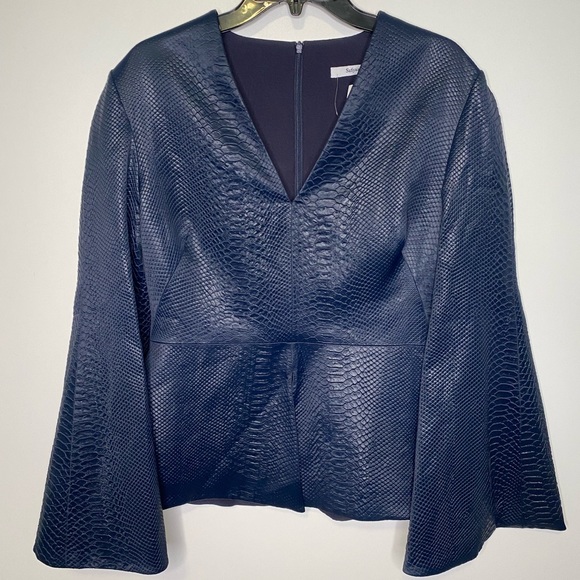 SAFIYAA Python V-neck Top size 10 NWT - Picture 4 of 13